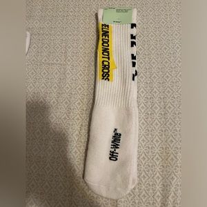 Off white socks white